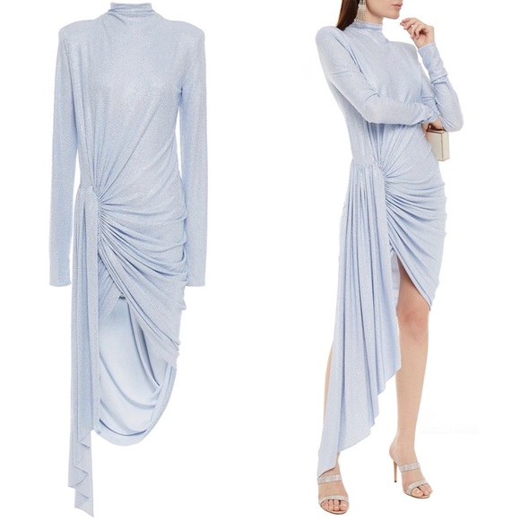 Alexandre Vauthier Dresses & Skirts - ❌SOLD❌ALEXANDRE VAUTHIER Draped Crystal Embellished Stretch Jersey Mini Dress